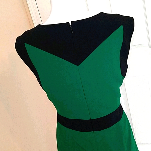 Nine West Emerald and Black Sheath Dress - 4 - Picture 4 of 4